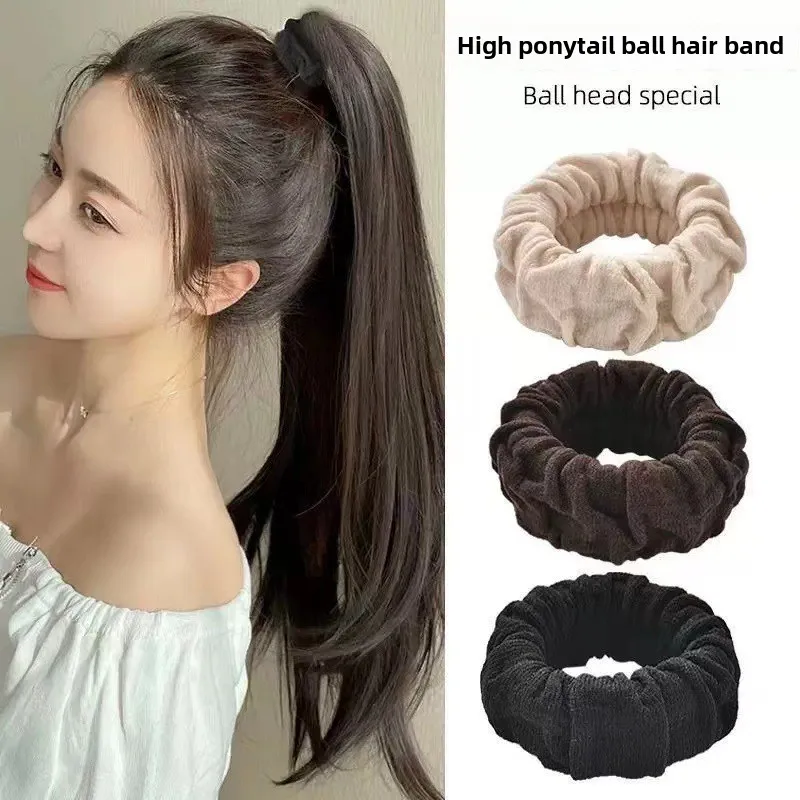 

New Autumn and Winter High Elasticity and Durability Seamless Hair Rope Rubber Band Ball Head Hair Band Bold Headrope for Women