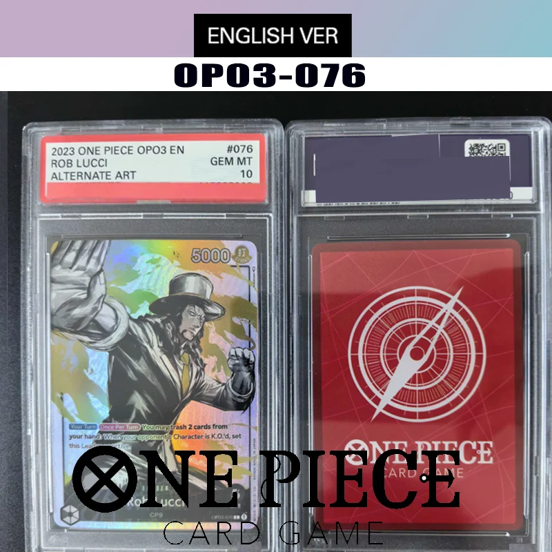 

Diy English Rating Card 2023 ONE PIECE OP03-PILLARS OF STRENGTH #076 ROB LUCCI ALTERNATE ART Collection Anime Card
