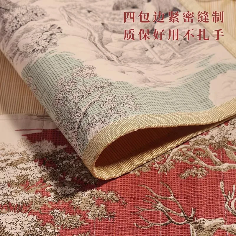 Portable Chinese Calligraphy Brush Pen Roll Up Case – Traditional Style Fabric Brush Pen Holder Bag for Travel Storage