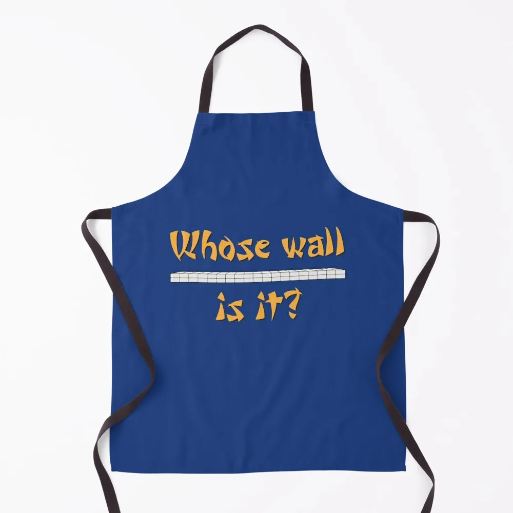 Mahjongg - Whose wall is it? Apron christmas decoration women's work Apron