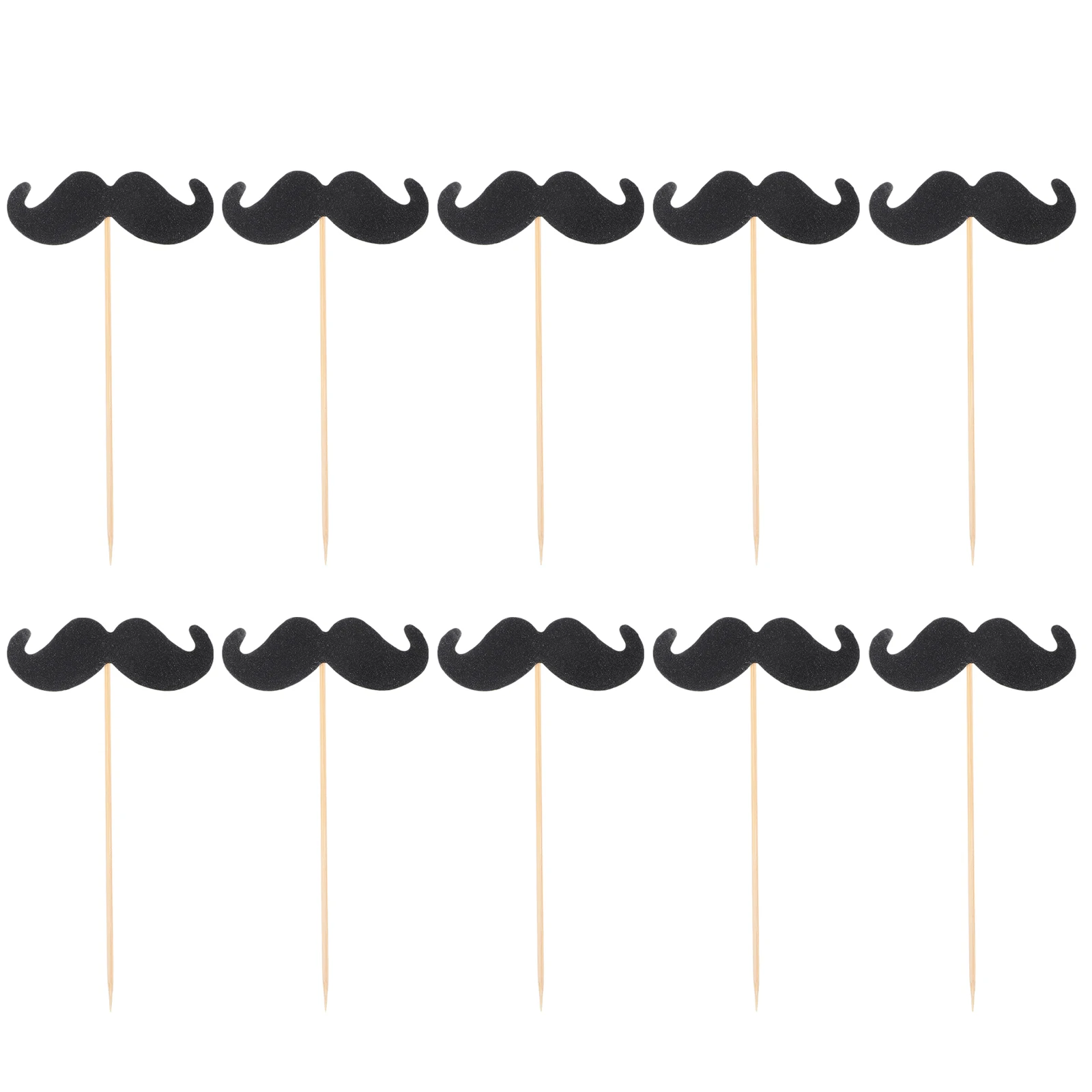 

40 Pcs Cake Insert Decoration Black Birthday Topper Decorating Cupcake Toppers Cakedecoration Decorations