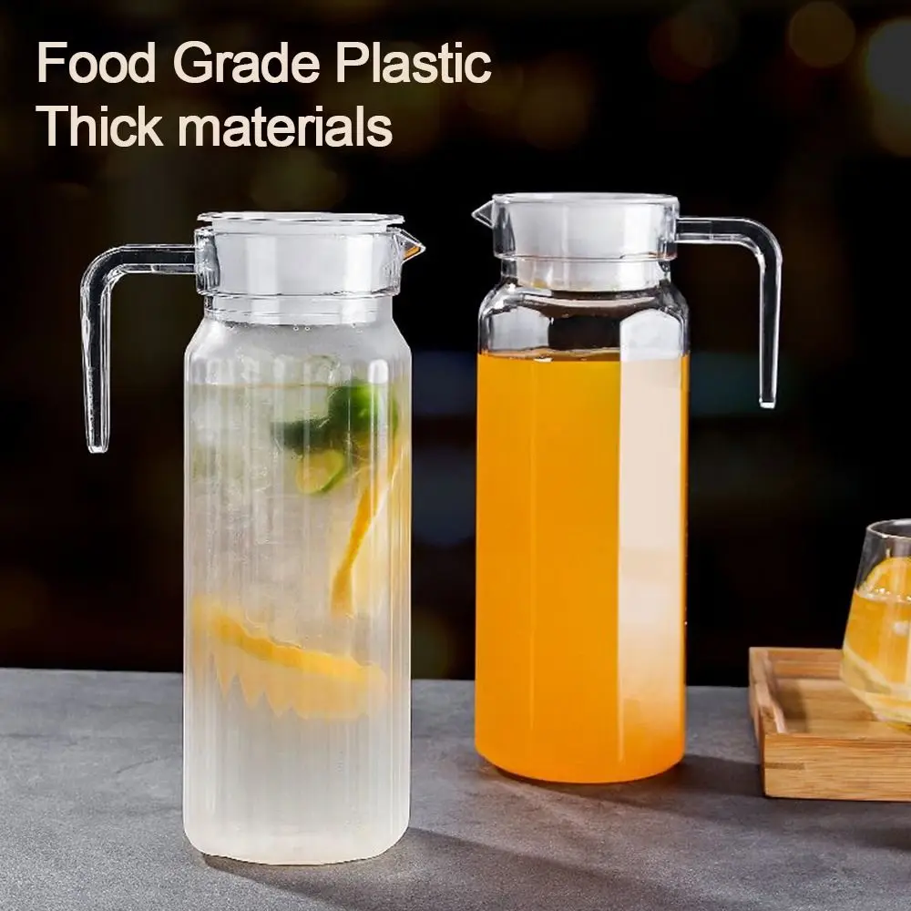 New Transparent Water Bottle Large Capacity Plastic Juice Bottle Heat-resistant Coffee Milk Pot