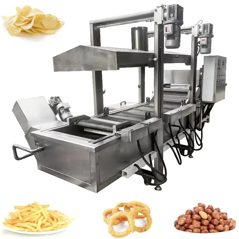 Freidora Eléctrica Automática de Grado Profesional Personalizada para Kurkure, Naks, Papas Fritas, Chips de Patata y Snacks Saludables