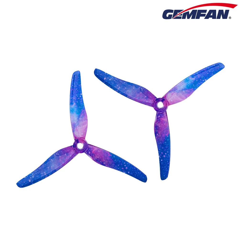 2/6/12Pairs Gemfan Hurricane 51433 5inch 3-Blade Propeller 5.1X3.5X3 for RC Freestyle FPV Racing Drone 2206-2306 Brushless Motor
