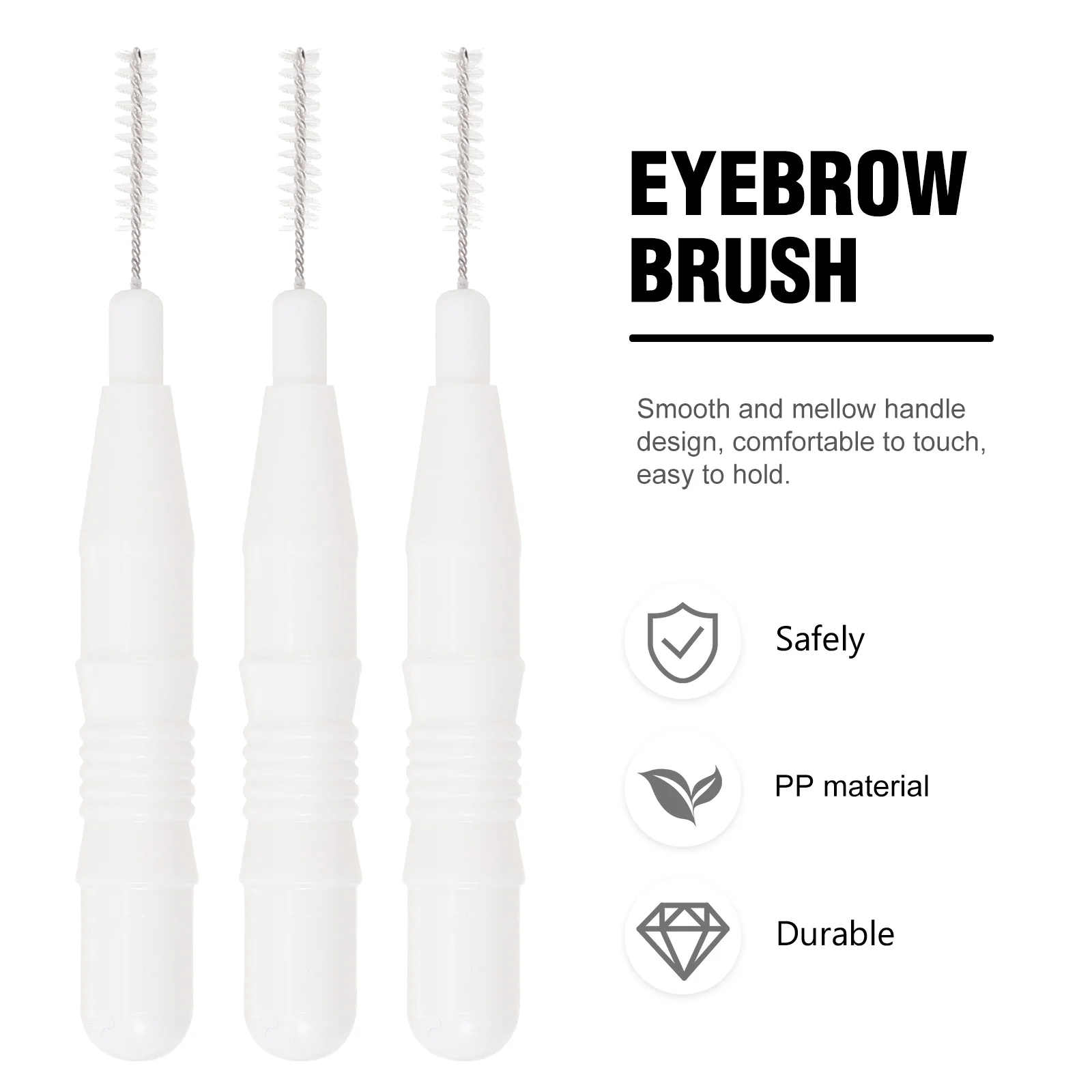 Micro brosse à sourcils avec capuchon, peigne à mascara pailmétrage, portable, 20 pièces