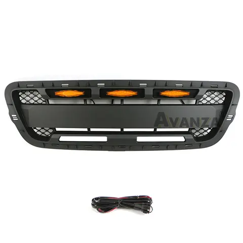 Front Grille With LED Lights Racing Grill Amber Lights Fits For 2001 2002 2003 Ford Ranger Grill 8 best sales ranger 2001 - №8