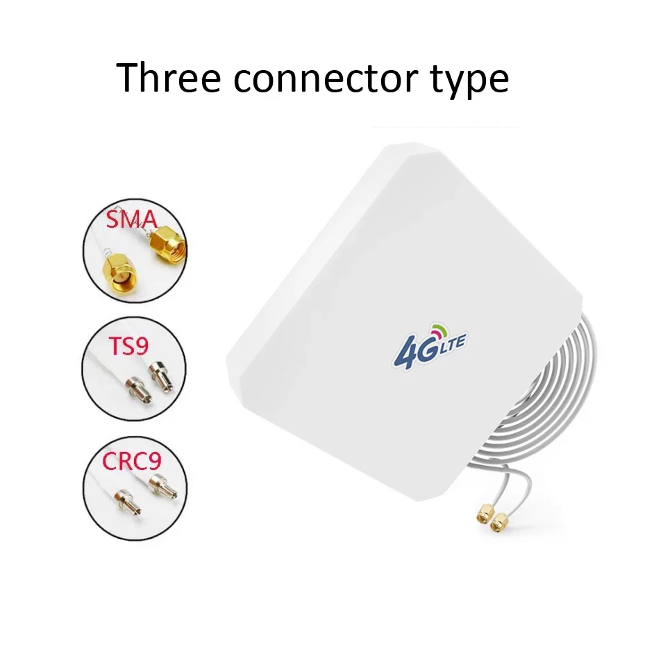 4G LTE Antenna MIMO Panel External for WIFI Router 5DBi with SMA 3m Cable 3G Outdoor with 5G Gsm High Gain Booster