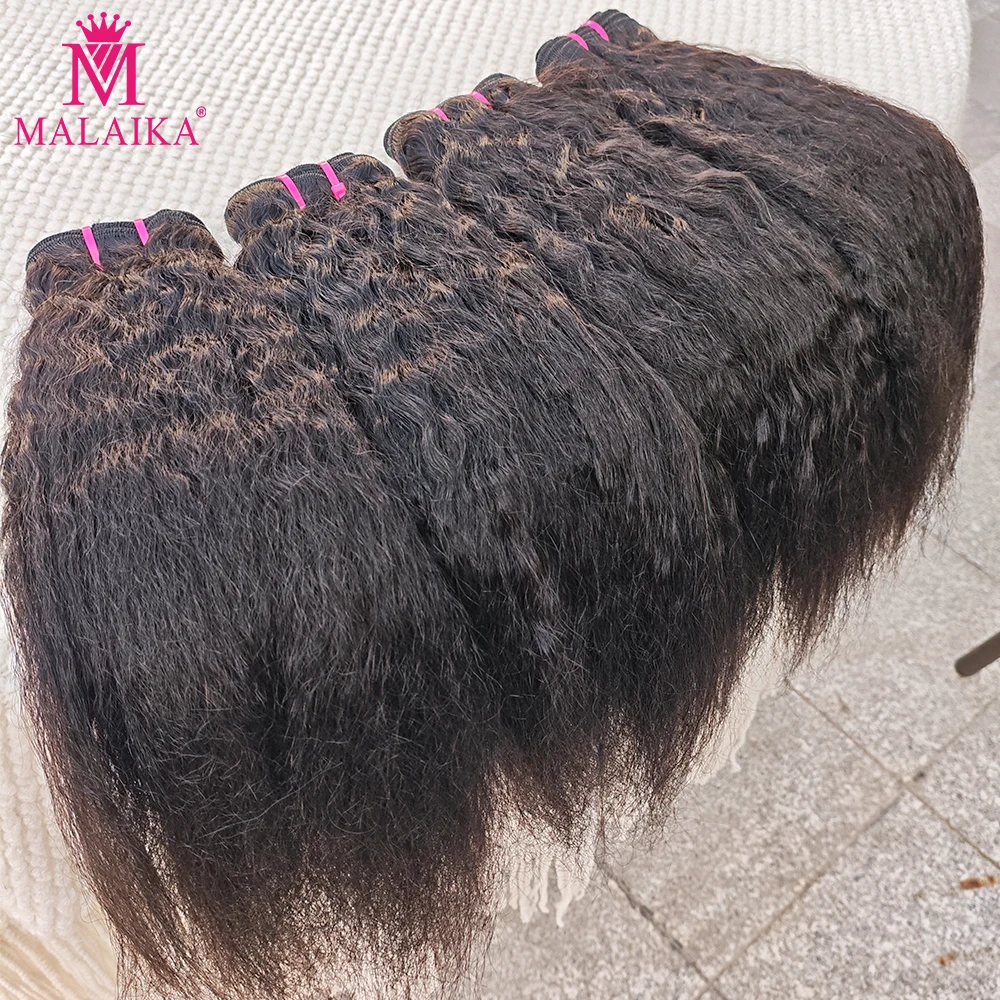 ヤキストレートヘアバンドル-100-ナチュラルカラー人毛ウィーブ-キンキーストレートヘアエクステンション-100g-pc-女性用