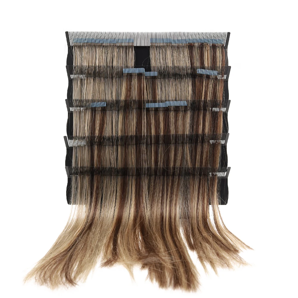 Lanshii Hair Extension Refit Board with 5 Holders Easibonds Hair Extension Rack System for K Tip Tape Weft Salon Tool