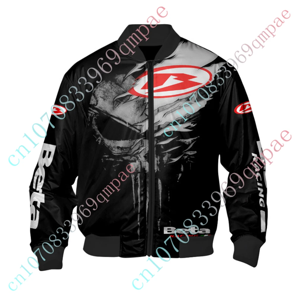 

Beta Bomber Jacket Techwear Baseball Uniform 3D Windbreaker Harajuku Parkas Thick Coats Jackets For Men's Clothing Custom Logo