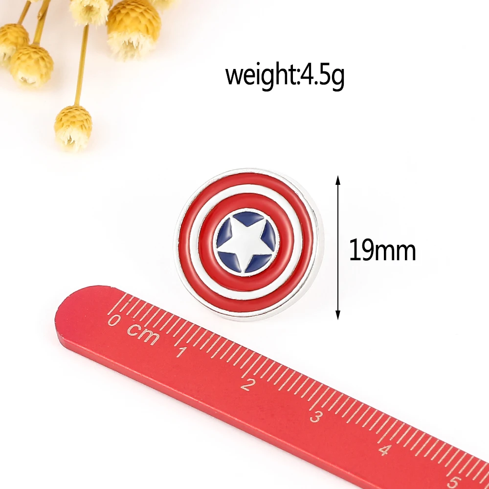 Marvel Avengers Enamel Pin Superhero Captain America Shield Metal Badge Brooch Jacket Jeans Lapel Pin Decoration Accessories