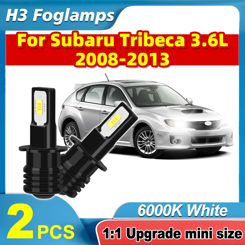 

2PCS 90W Fog Lamps H3 Car LED Front Fog Light Plug And Play 6000K Canbus No Error 12V 20000LM For Subaru Tribeca 3.6L 2008-2013