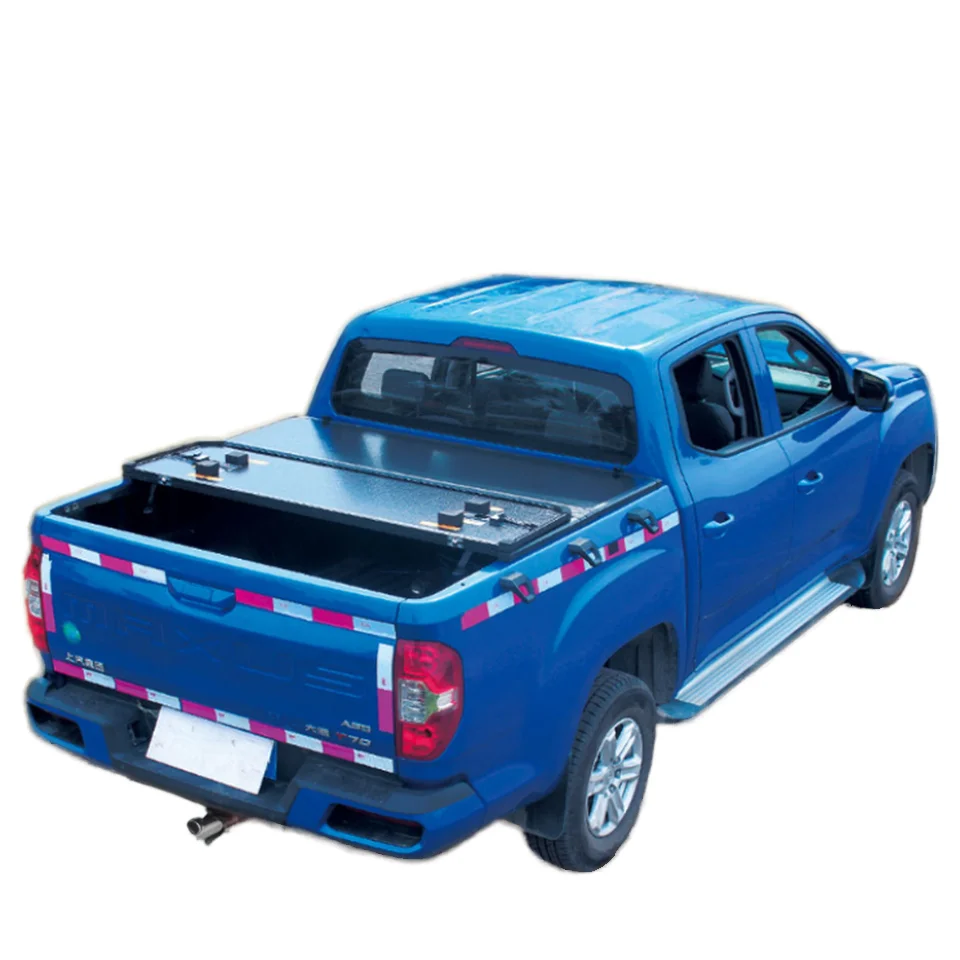High Quality 4x4 Hard Fold Tri-fold Tonneau Cover for Ford Ranger 5ft Pickup Truck Compatible Hilux Tacoma Models Made Factory