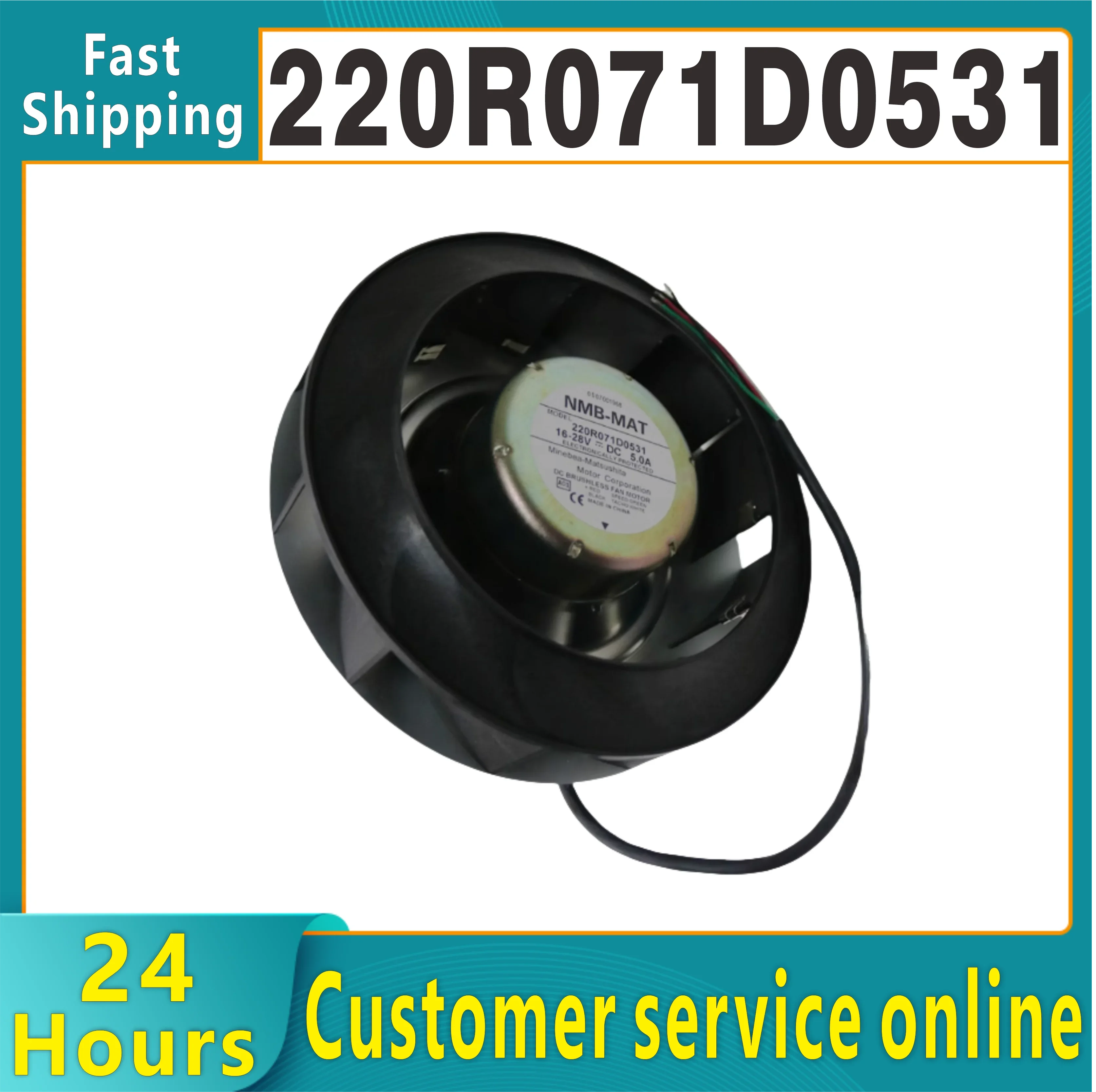 Original spot cooling fan NMB-MAT 220R071D0531 16V-28V5.0A centrifugal fan