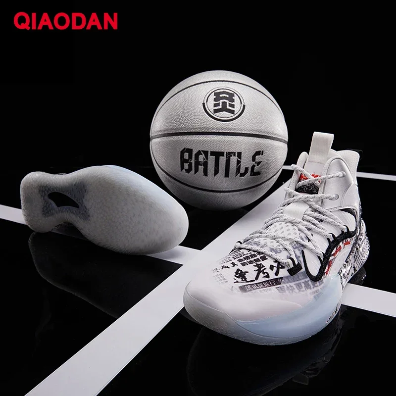 Qiaodan Basketbal Schoenen Voor Mannen 2023 Fashion Professionele Antislip Hoge Top Sport Schoenen Mode Gym Mannelijke Sneakers XM25210101