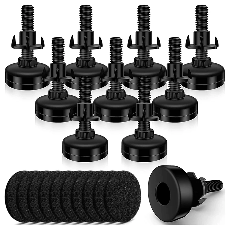 Mobiliário ajustável nivelamento pés, leveler perna para armários, mesas de sofá e cadeiras, Raiser com T- Nut Kit, Novo