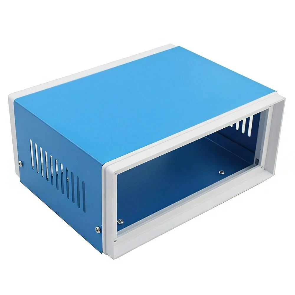 New 3 Sizes Enclosure Project Case Plastic&Iron Grey DIY Junction Box Outdoor Indoor Housing Box