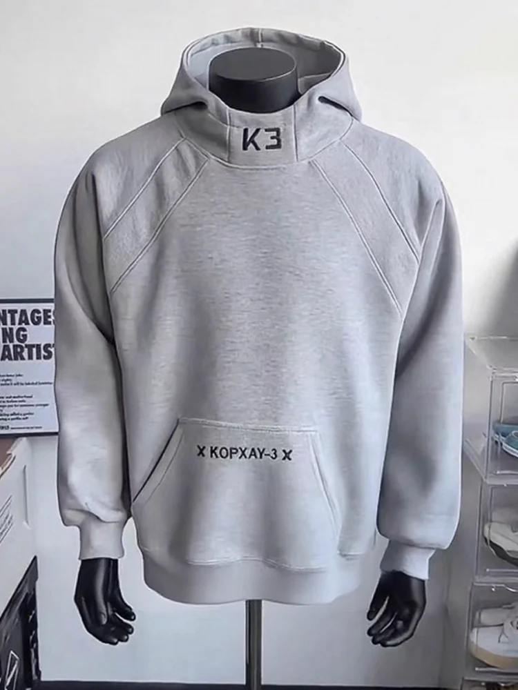 

American Style Heavyweight Hoodie Sweatshirt Unisex Autumn Trendy Brand Deconstructed Patchwork High-End Feel Outerwear