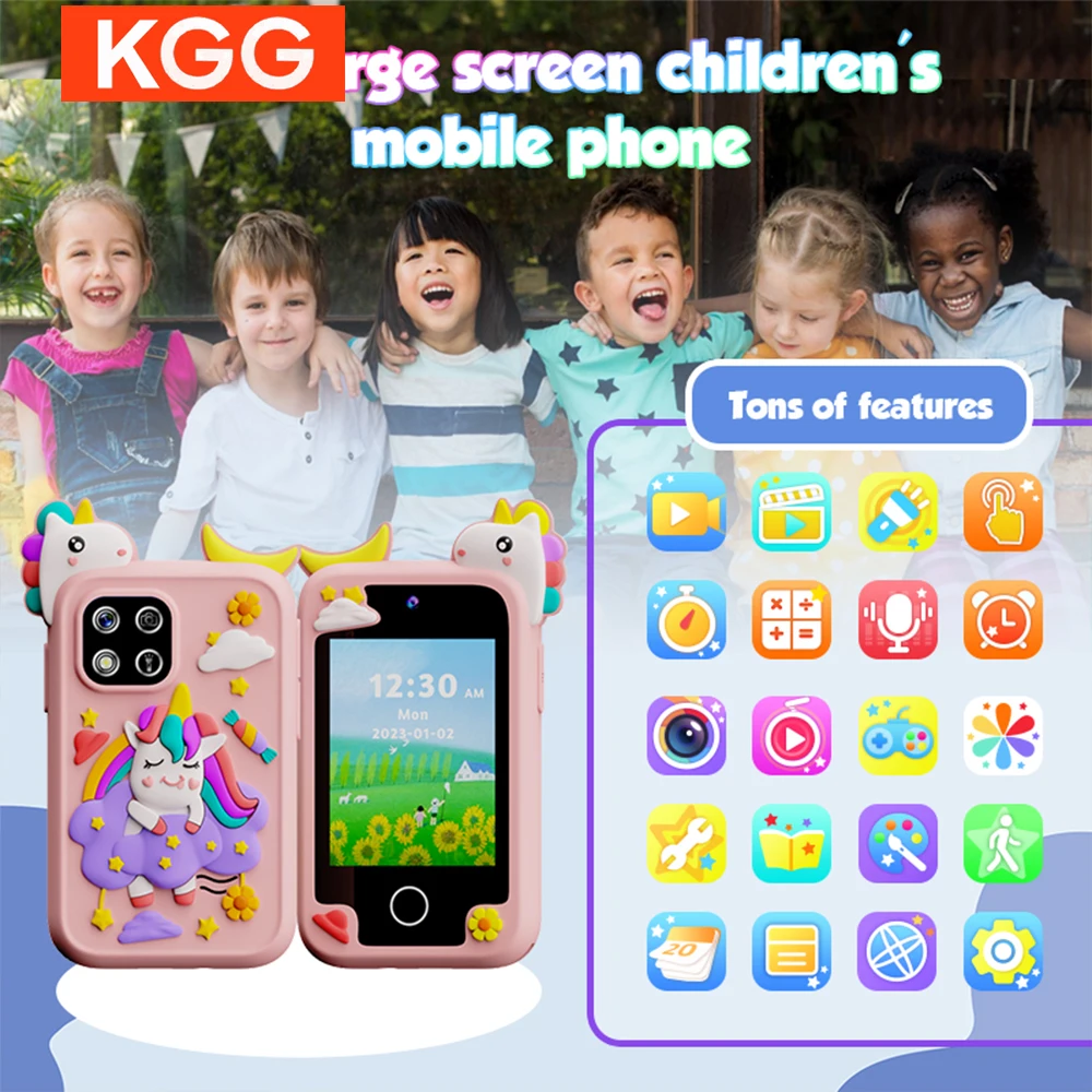 Z10 Mini Learning Machine Children Phone Toys Musical Unicorn Dinosaur Baby Mobile Selfie Camera MP3 Player Toy Phone Gift