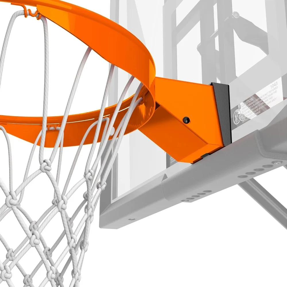 Professional 18" Steel Basketball Hoop with Net | Fixed/Breakaway Rim | Indoor & Outdoor Court