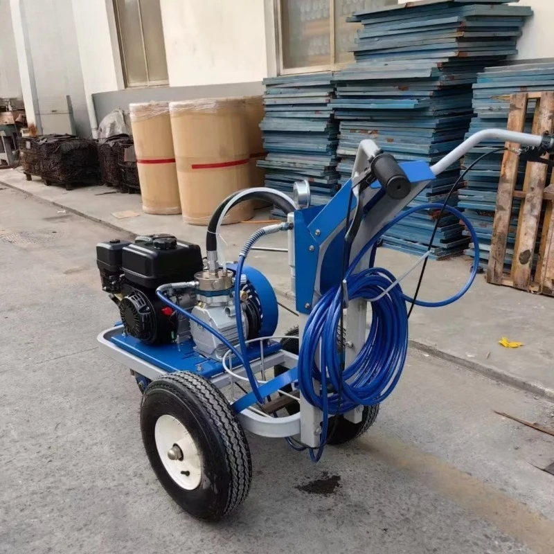 Cold Spray Road Marking Machine Road Line Marking Equipment Hydraulic Sprayer For Factory Warehouse Aisle Marking Customized