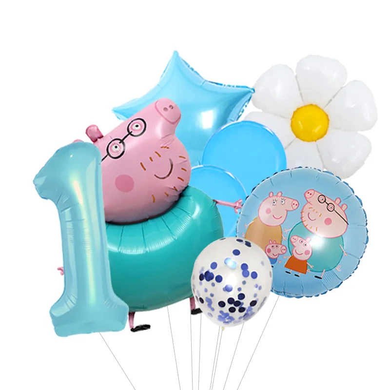 Hot Sale Peppa Pig Airwalker Balloon Walking Foil Balloon Kids Toy Birthday Gift Party Decoration Cartoon Character