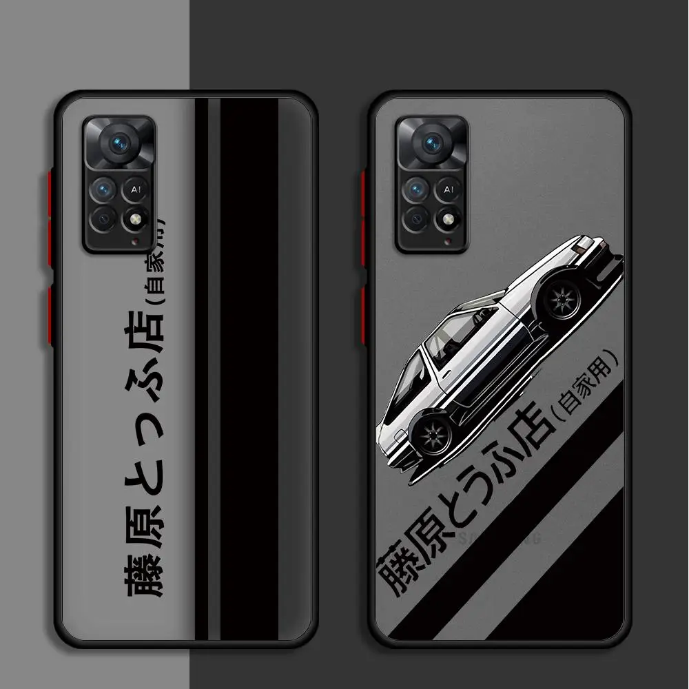 Japan Classic Comic Initial D Handy hülle für Xiaomi Redmi Note 7 10 Pro 10s 11(11s) 11 Proplus5g 12 Pro 4G 12Proplus 12s Cover