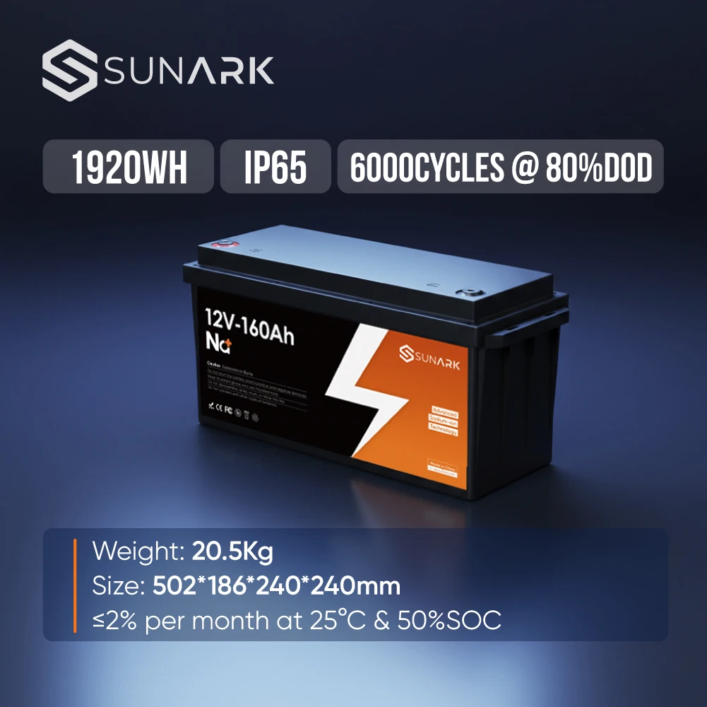 Smart 12V 160Ah Sodium Ion Battery With 1920Wh And Advanced BMS For Residential Solar Home Storage
