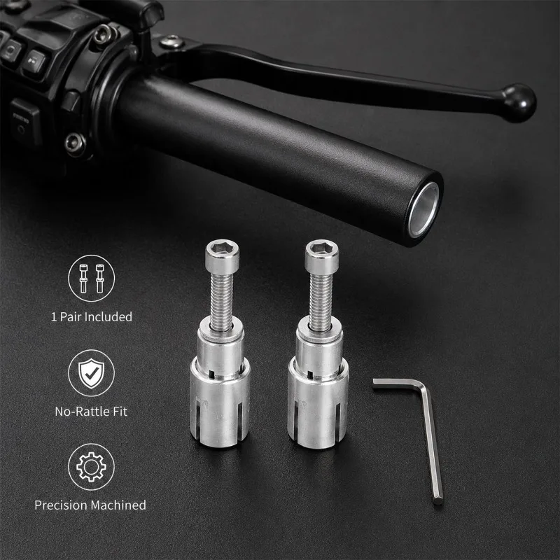 2pcs/set Motorcycle Expansion Screw 13/14mm Handguard Handlebar End Plugs Screw Universal Handle Bar Expand Screws Accessories