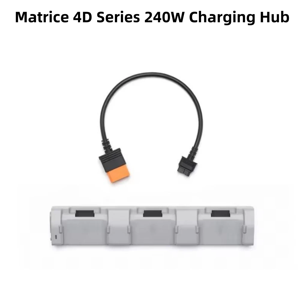 

Новый зарядный концентратор Matrice серии 4D мощностью 240 Вт. Он может одночасно подключить три аккумулятора и зарядку их один на один.