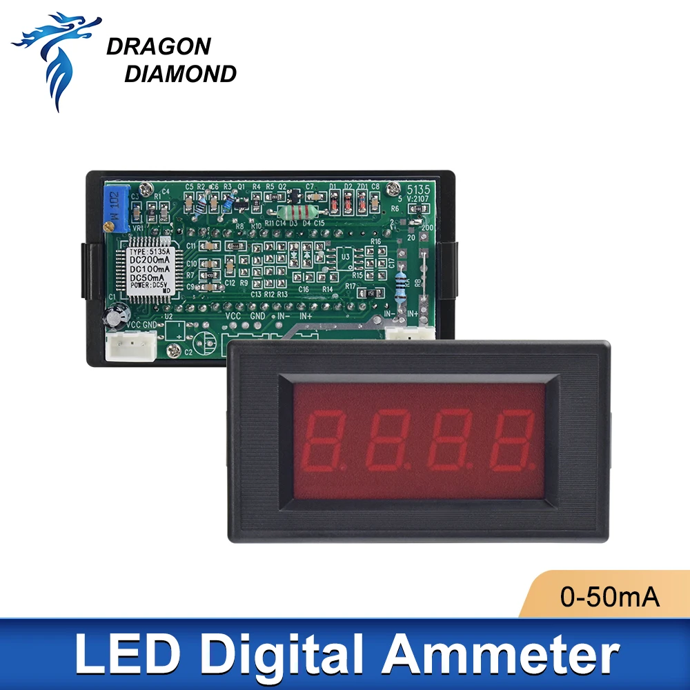 Digitale rode LED digitale paneelmeter DC-voltmeter spanningsmeter digitale ampèremeter voltmeter analoge ampère LED-spanningsmeter