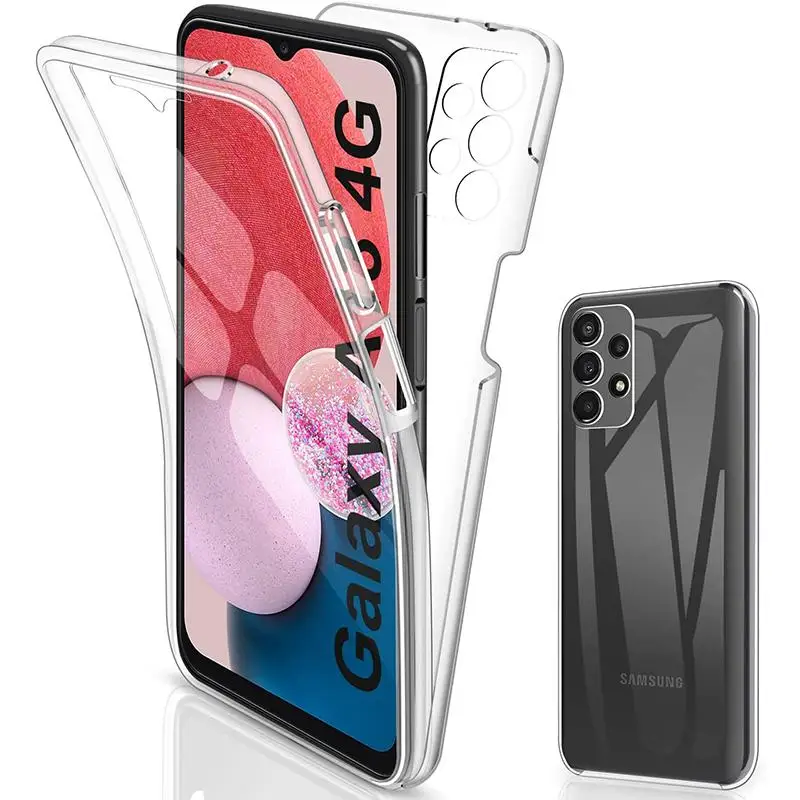 360 Ốp Lưng Dành Cho Samsung Galaxy Samsung Galaxy A13 4G Tấm Bảo Vệ Màn Hình Mặt Trước Sau Ốp Lưng Điện Thoại Samsung A13 Full Bao Chống Sốc bao Da Ốp Lưng