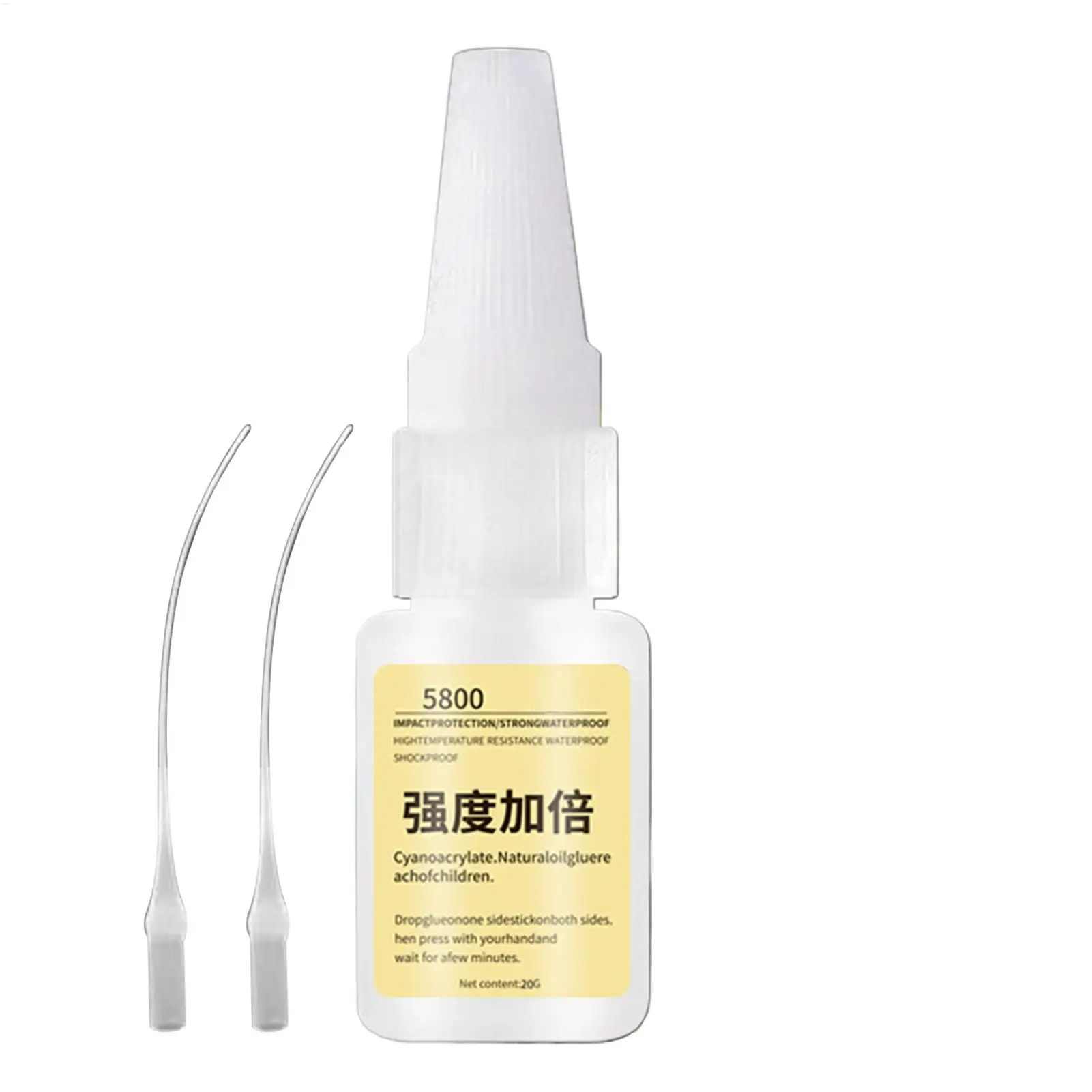Strong Metal Weld Adhesive 20ml Quick Setting Multi-Purpose Glue for Rubber Steel PVC, Home Repair Craft Bonding Solution