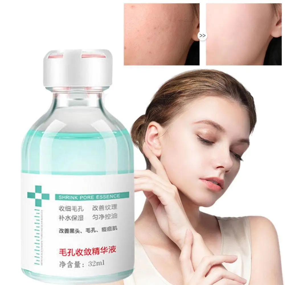 

Lactobionic Acid Pore Shrink Face Serum Hyaluronic Acid Repair Essence Korean Pores Smooth Firm Cosmetics Moisturizing Nour S7X7