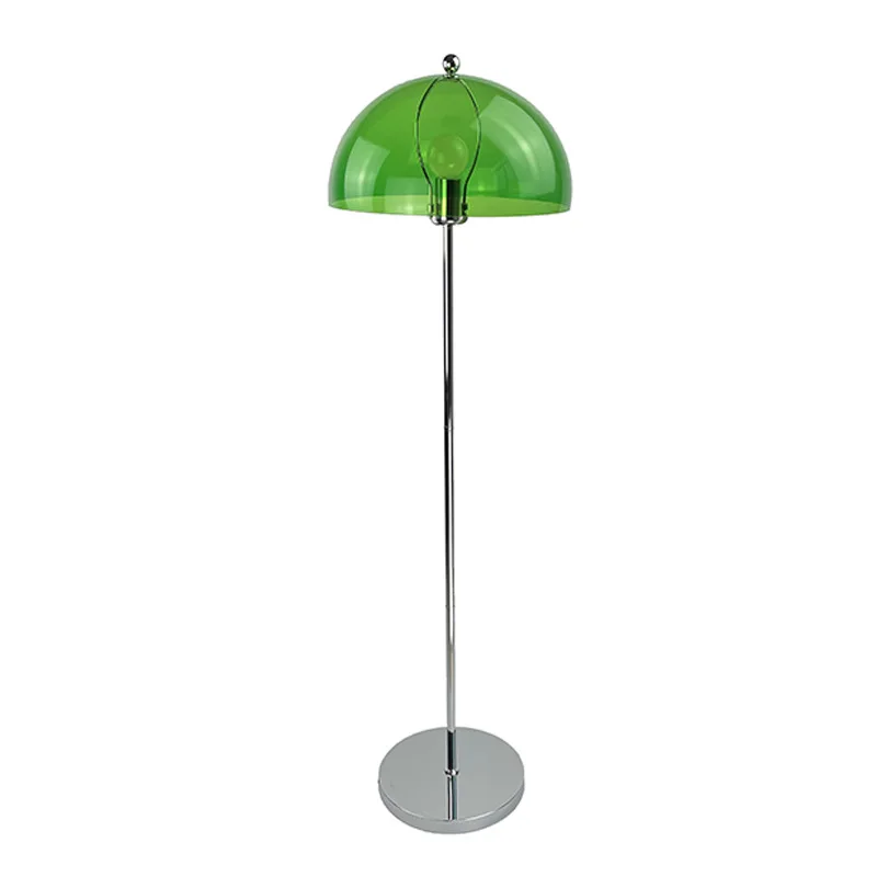 

Nordic Vintage Living Room Decor Acrylic Colored Lampshades Mushroom Standing Light Design Bedroom Coffee Smart Lamp Floor Lamps