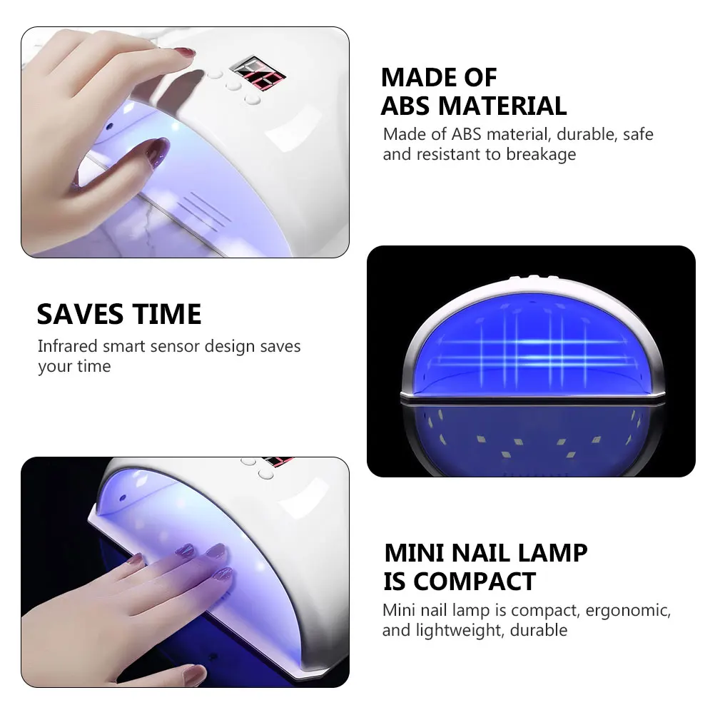 36 واط Uv Led مسمار مصباح شاشة كبيرة 30S 60S 90S الموقت الاستشعار التلقائي علاج مجفف ل هلام البولندية مانيكير أداة فنية تجفيف الضوء