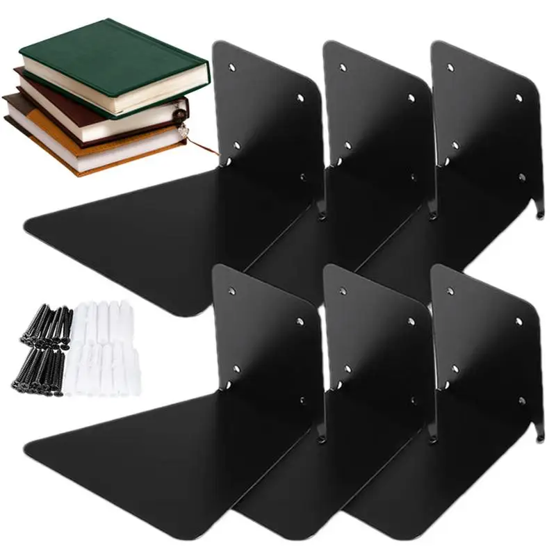 

Floating Bookshelves Set Heavy-Duty Book Organizers Wall Mounted Metal Bookshelf Multipurpose Wall Shelves for home office class