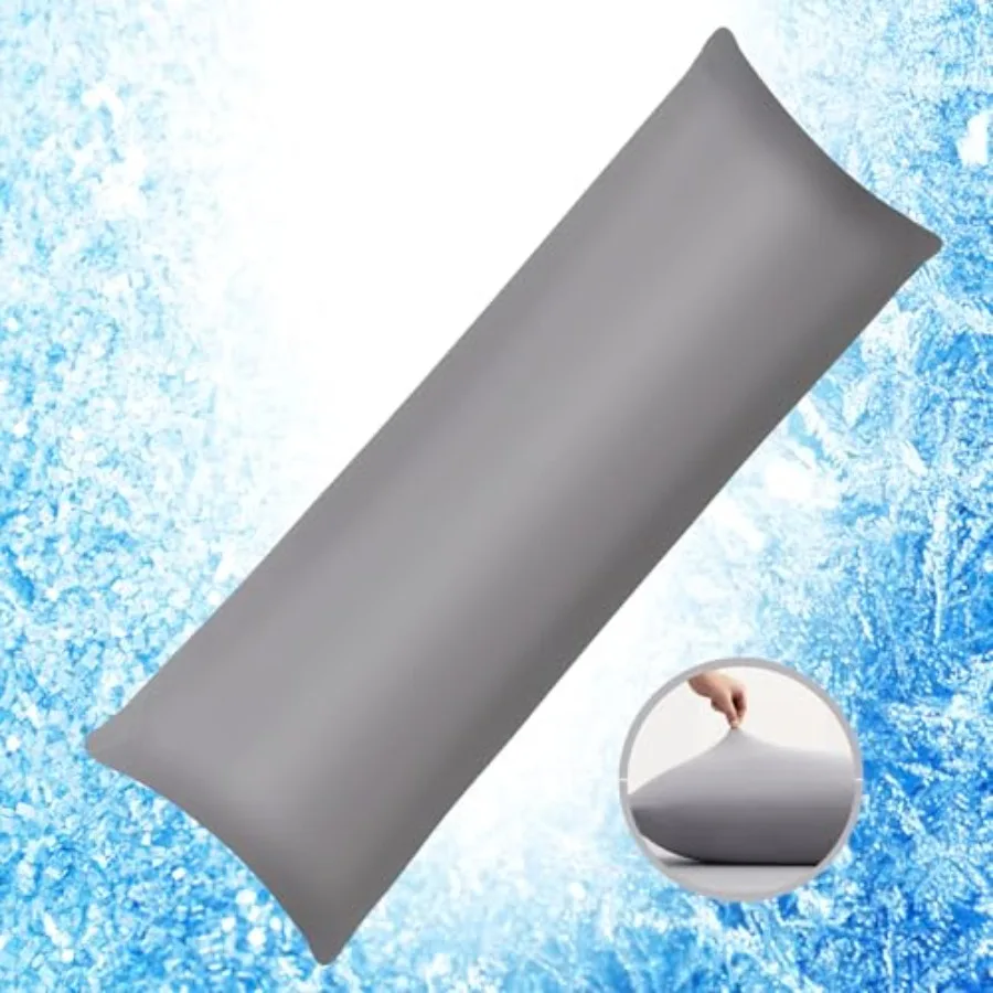 

Cooling Pillow Cases for Hot Sleepers, Smoother Than Silk King Pillowcase, Body Pillow Pillowcase with Envelope Closure, Breath