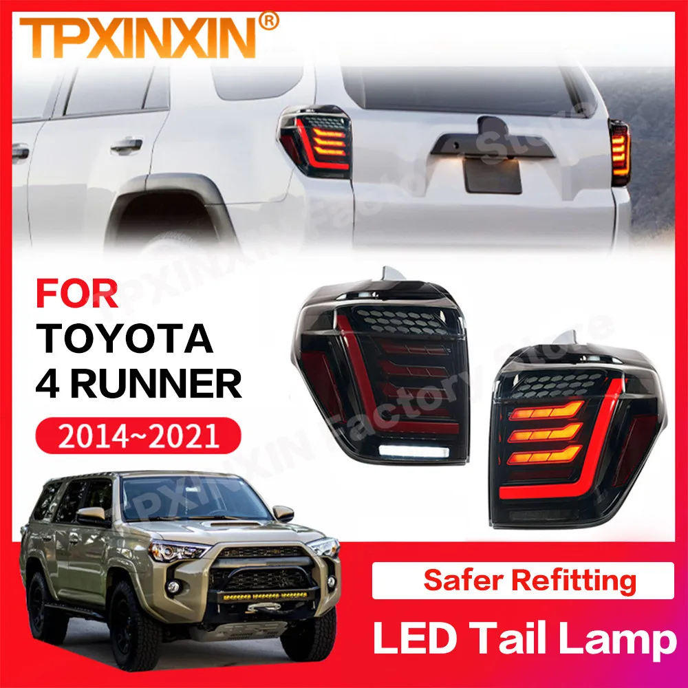 

Car Tail Light Lamp For Toyota 4 Runner 2014 2015 2016 2017 2018-2021 Rear Lamp LED Signal Part Through Modification Taillight