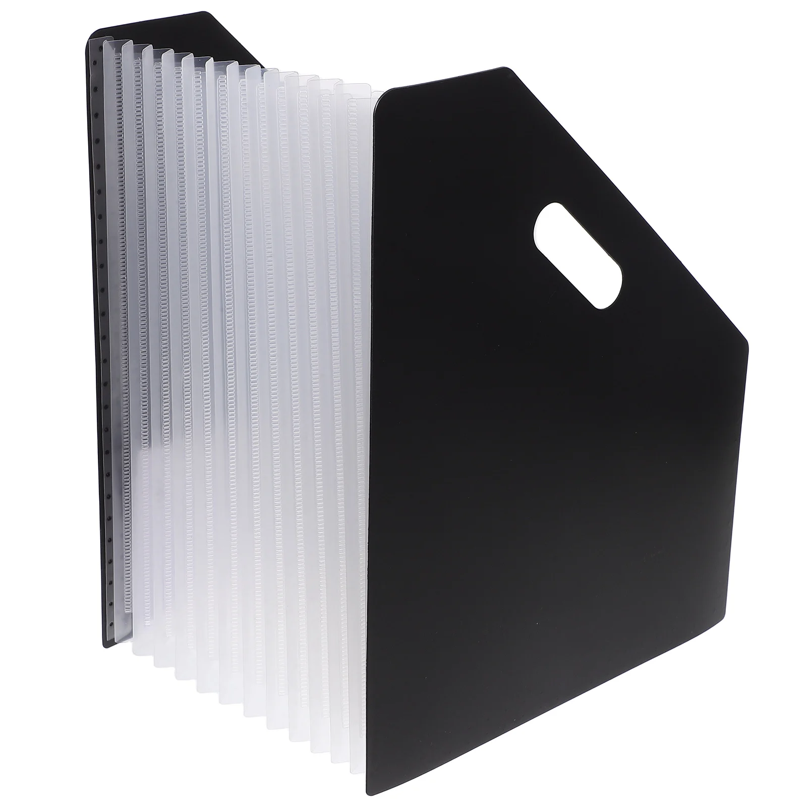

Organ Pack Folder Expandable File Organizer Accordion Small Document Black Binder Office