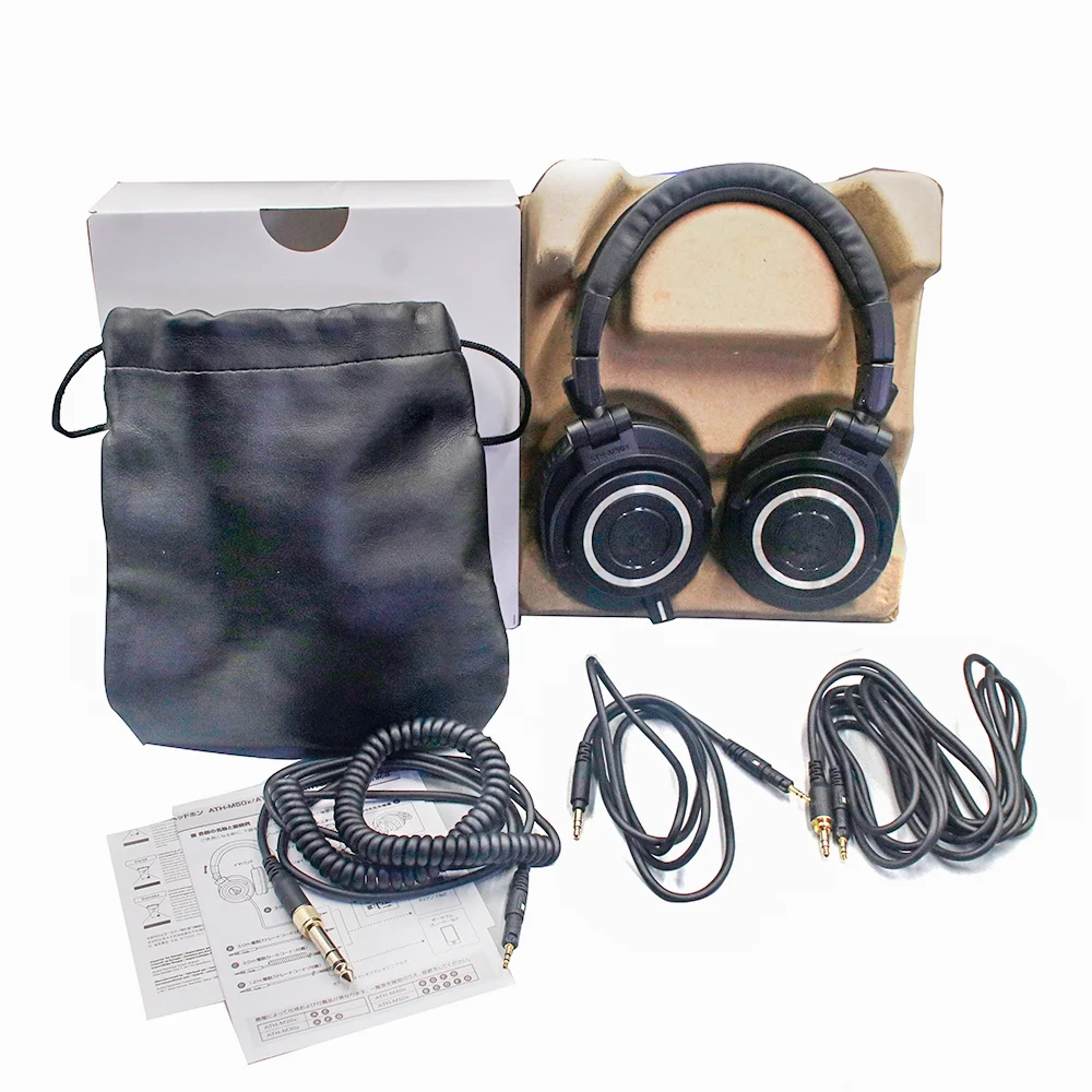 ATH-M50X Professional studio monitor headphones professional grade critically acclaimed with removable cable