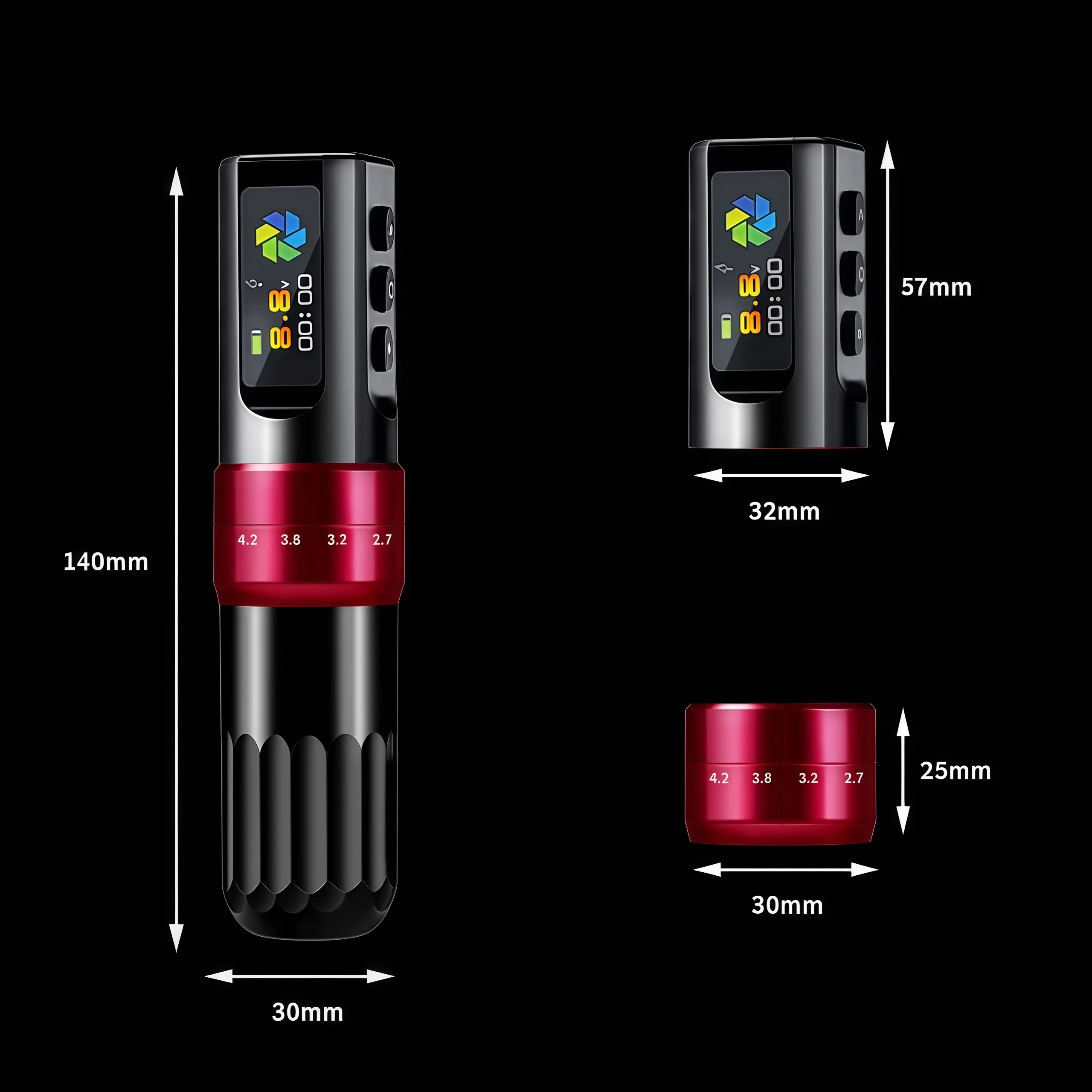 High Quality Tattoo Machine Coreless Motor Dual Battery Wireless Low Noise Tattoo Pen Machine