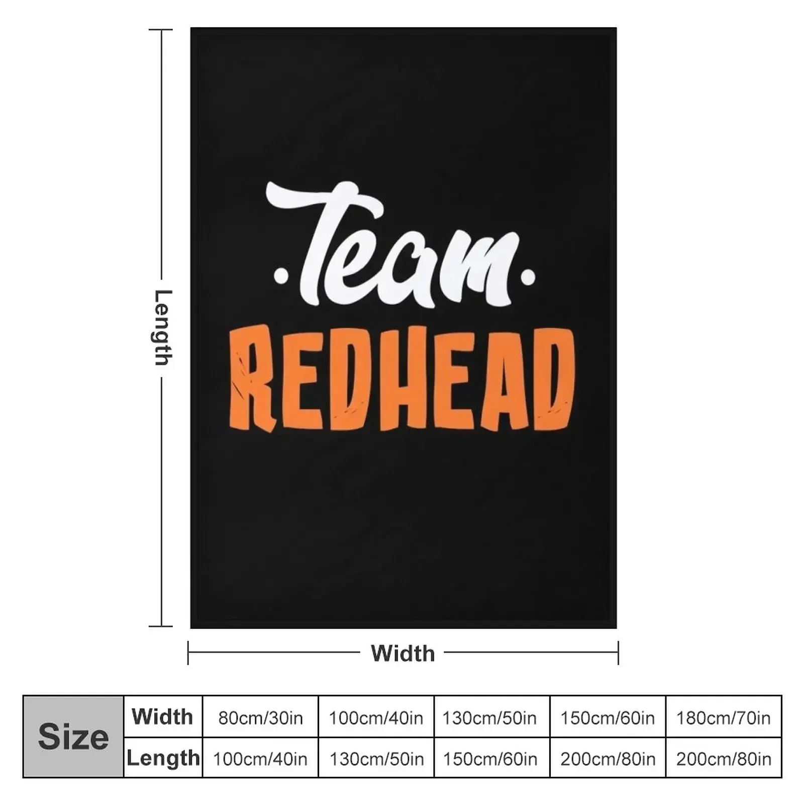 Team Redhead Throw Blanket Personalized Gift warm winter Multi-Purpose Sofas for babies Luxury Brand Blankets