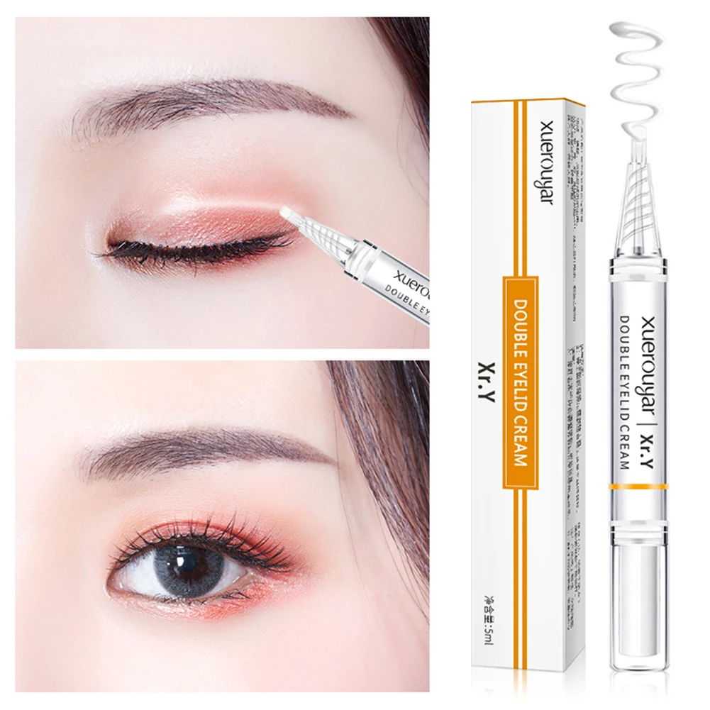 5ml Long-Acting Double Eyelid Cream Waterproof Smudge Proof Waterproof Natural Double Eyelid Shaping Cream For Daily Use