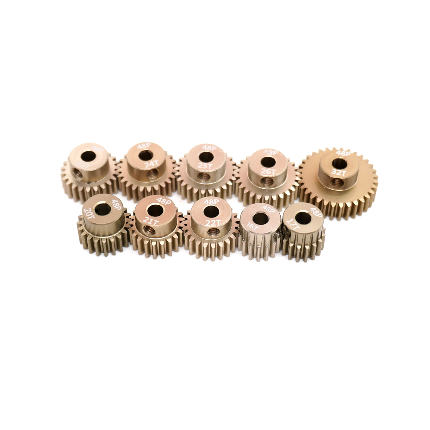 3PCS 48P Metalen Rondsel Motor Gear 16T-32T 3.175mm As voor Traxxas Arrma HSP HPI AXIALE Tamiya Losi 1/10 RC Model Auto Onderdelen