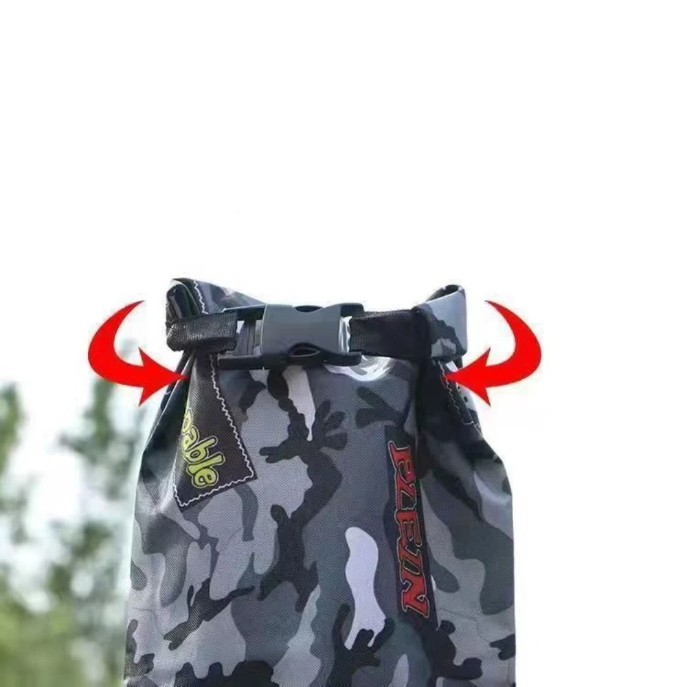 130/140cm Fishing Rod Bag Random Color Large Capacity Folding Fishing Bag Thickened Crossbody Fishing Tackle Bag Outdoor Camping