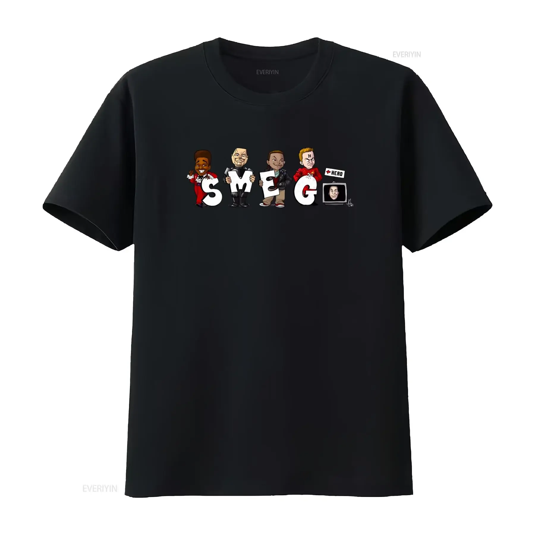 Camiseta divertida con personajes de Smeg Head, camiseta roja de ciencia ficción de Druvianos, regalo perfecto, estilo vintage lavado para hombre, moda cómoda