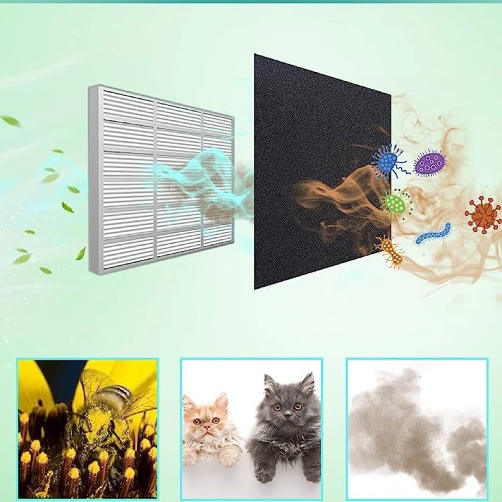 1Pc Activated Carbon Air Conditioner Filter Sheet 100x40cm For RV Range Hood Furnace Vent Odor-Removal HVAC Systems Parts