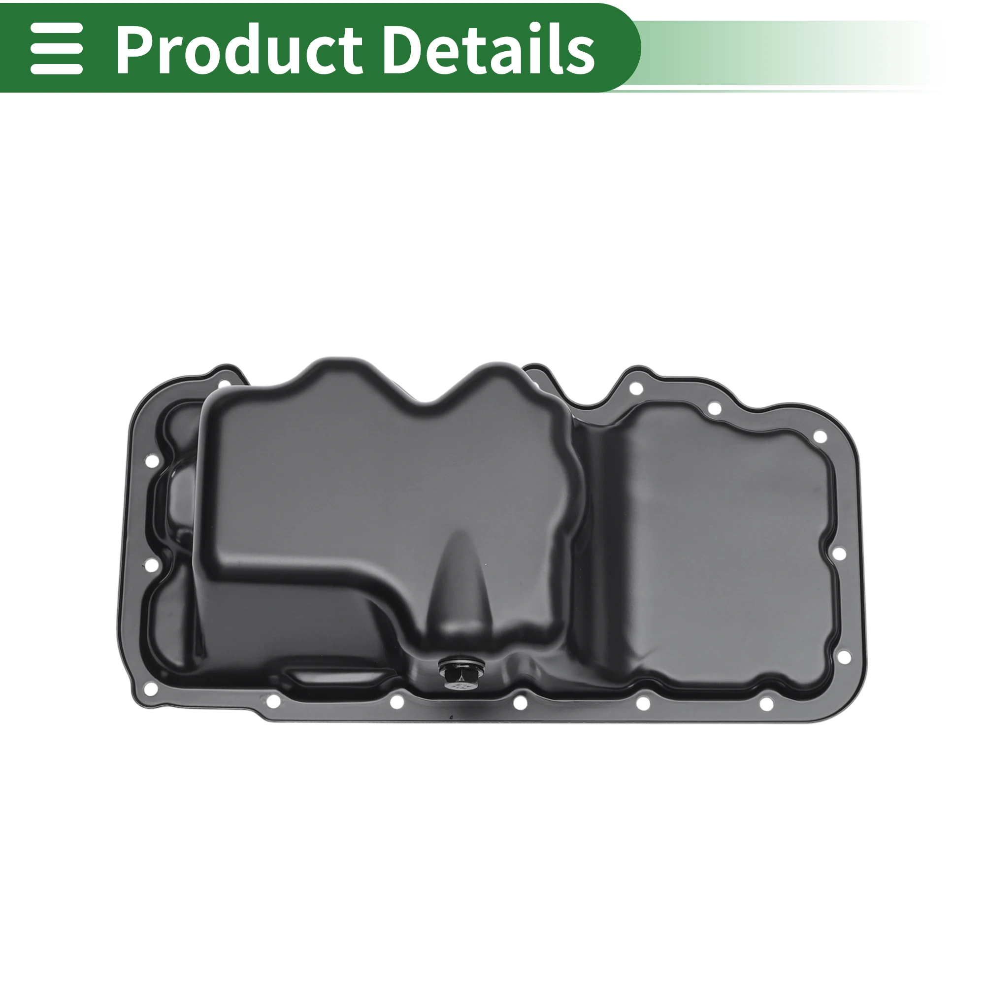 

UXCELL No.YS4Z6675AA Engine Oil Pan Oil Pan Sump Transmission Oil Pan for Ford Focus 2000-2004 Iron Black