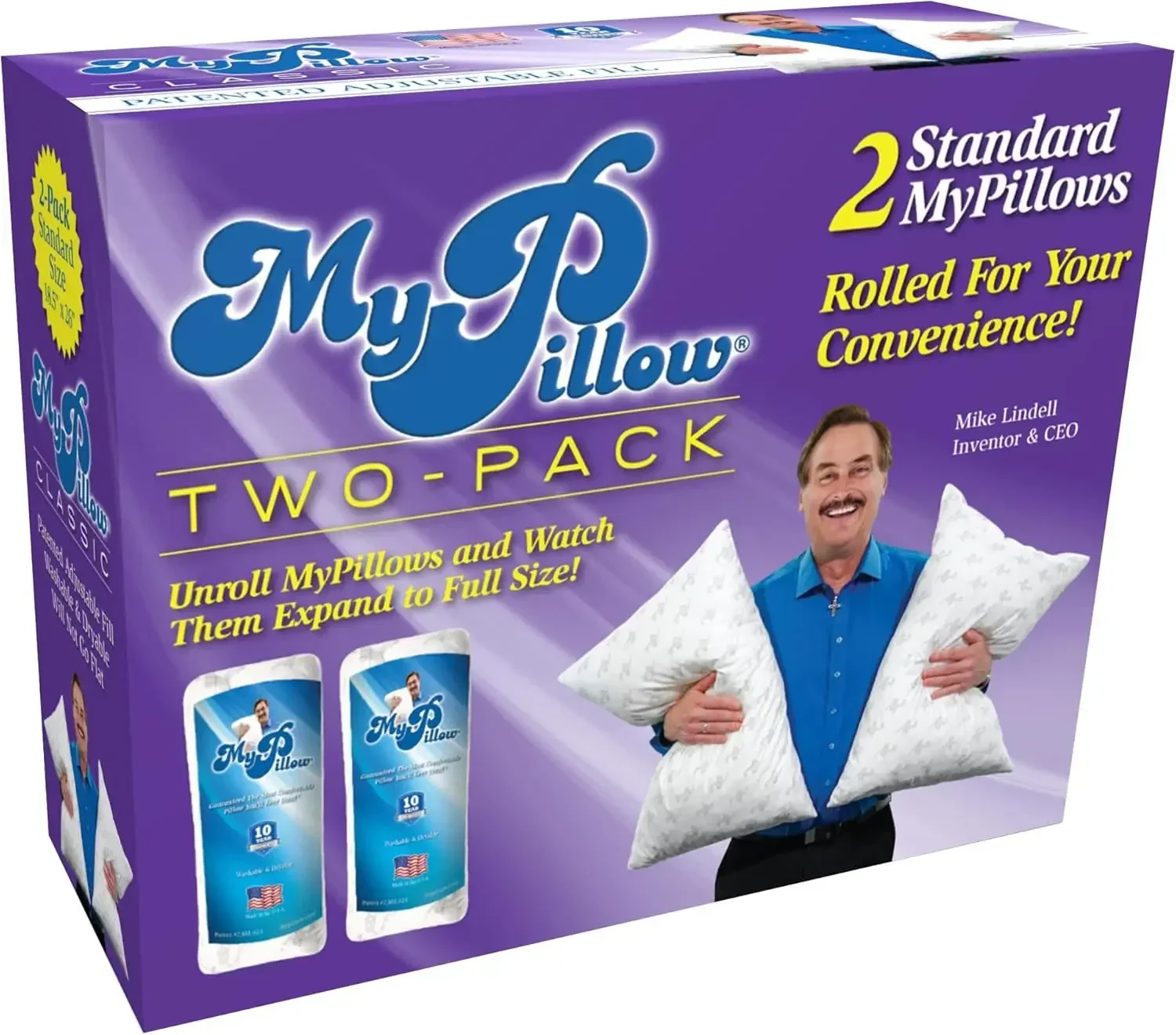 Adjustable Standard Bed Pillows Set of 2